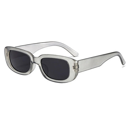 Rectangle Fashion Sunglasses for Women Men Retro Vintage UV400 Sun Shades Glasses for Summer Beach Travel