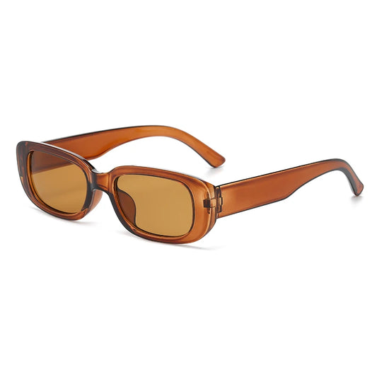 Rectangle Fashion Sunglasses for Women Men Retro Vintage UV400 Sun Shades Glasses for Summer Beach Travel