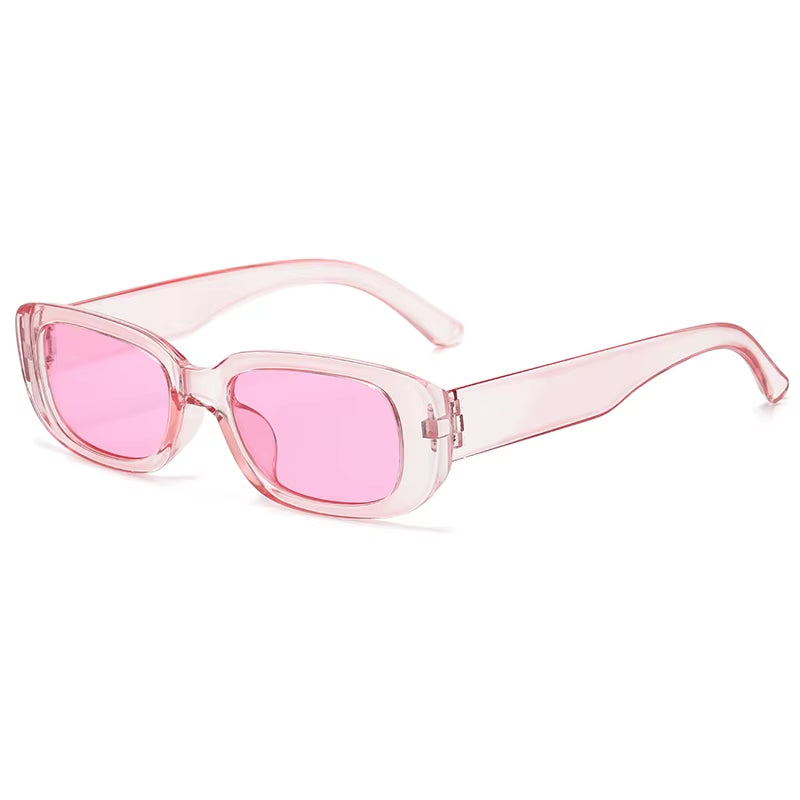 Rectangle Fashion Sunglasses for Women Men Retro Vintage UV400 Sun Shades Glasses for Summer Beach Travel