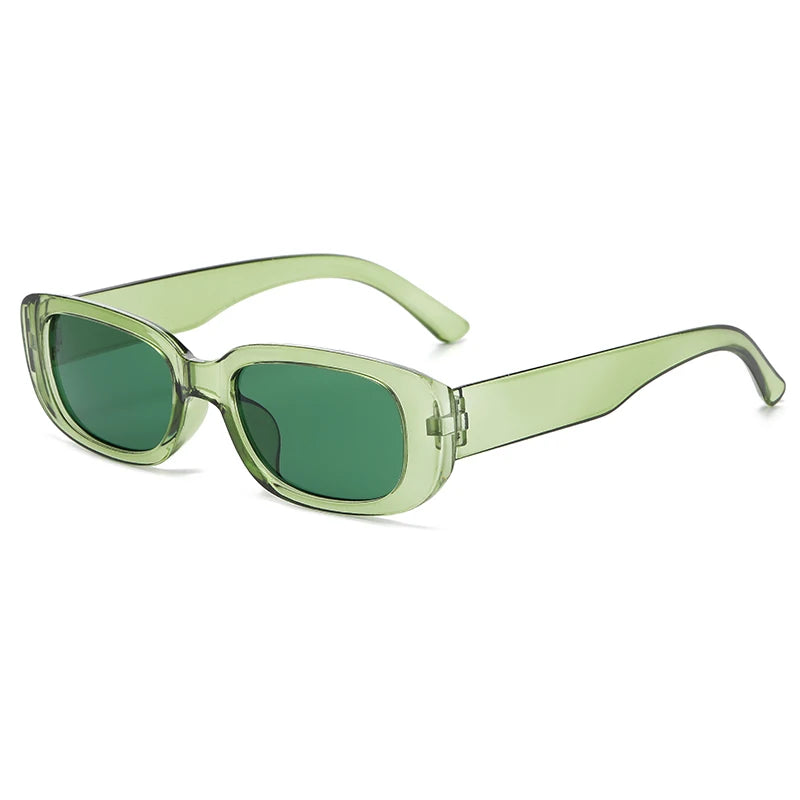 Rectangle Fashion Sunglasses for Women Men Retro Vintage UV400 Sun Shades Glasses for Summer Beach Travel