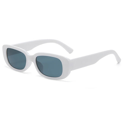 Rectangle Fashion Sunglasses for Women Men Retro Vintage UV400 Sun Shades Glasses for Summer Beach Travel